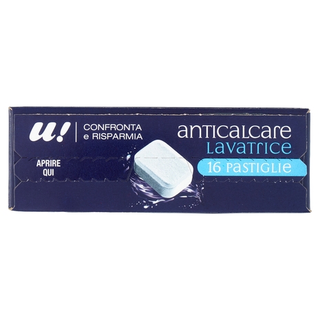 16 Pastiglie Anticalcare Lavatrice U! Confronta e Risparmia